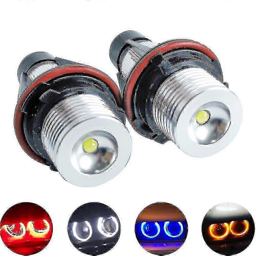 2pcs Led Angel Eyes Marker visible radiation Bulbs For E39 E53 E60 E61 E63 E64 E65 E66 E87 525i 530i Xi 545i M5