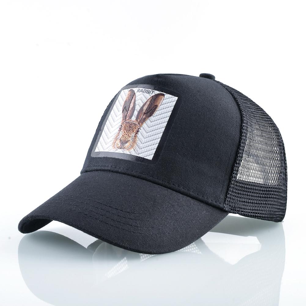 Women Snapback Cap Baseball Fashion Hip Hop Trucker Caps Men Baseball Hat With Rubbit Patch Mesh Hat