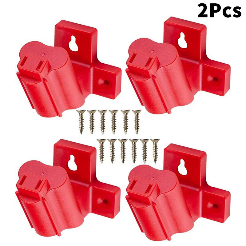 2/4/6Pcs Tool Holder Mount Compatible For M12 12V Drill Tool Hangers Abs Plastic Tool Battery Holder For Power Tool