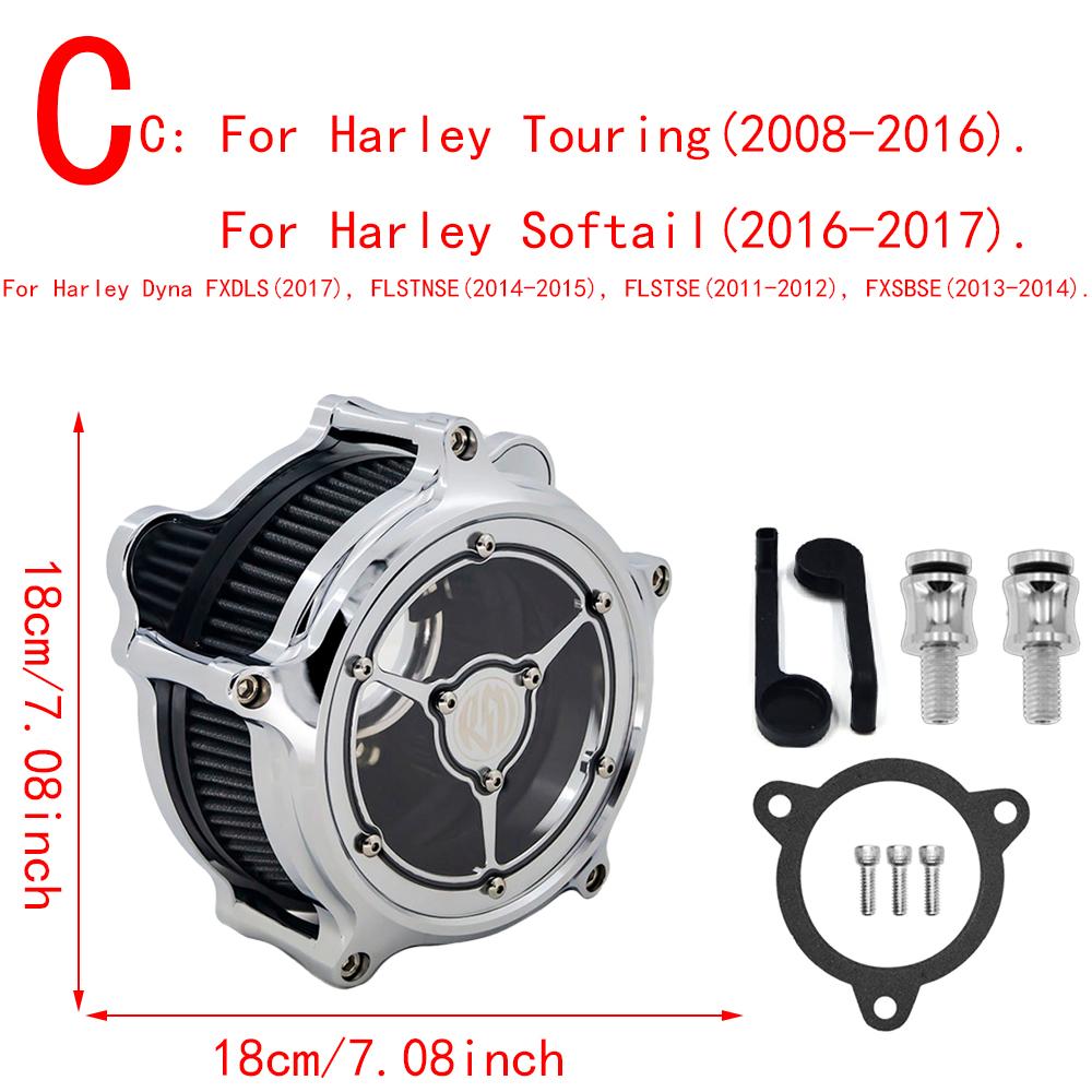 RSD Фильтр воздушного фильтра Clarity Хром Для Harley Sportster Iron 883 1200 Dyna Softail FXSTC Fat Bob Touring FLHT FLHTC