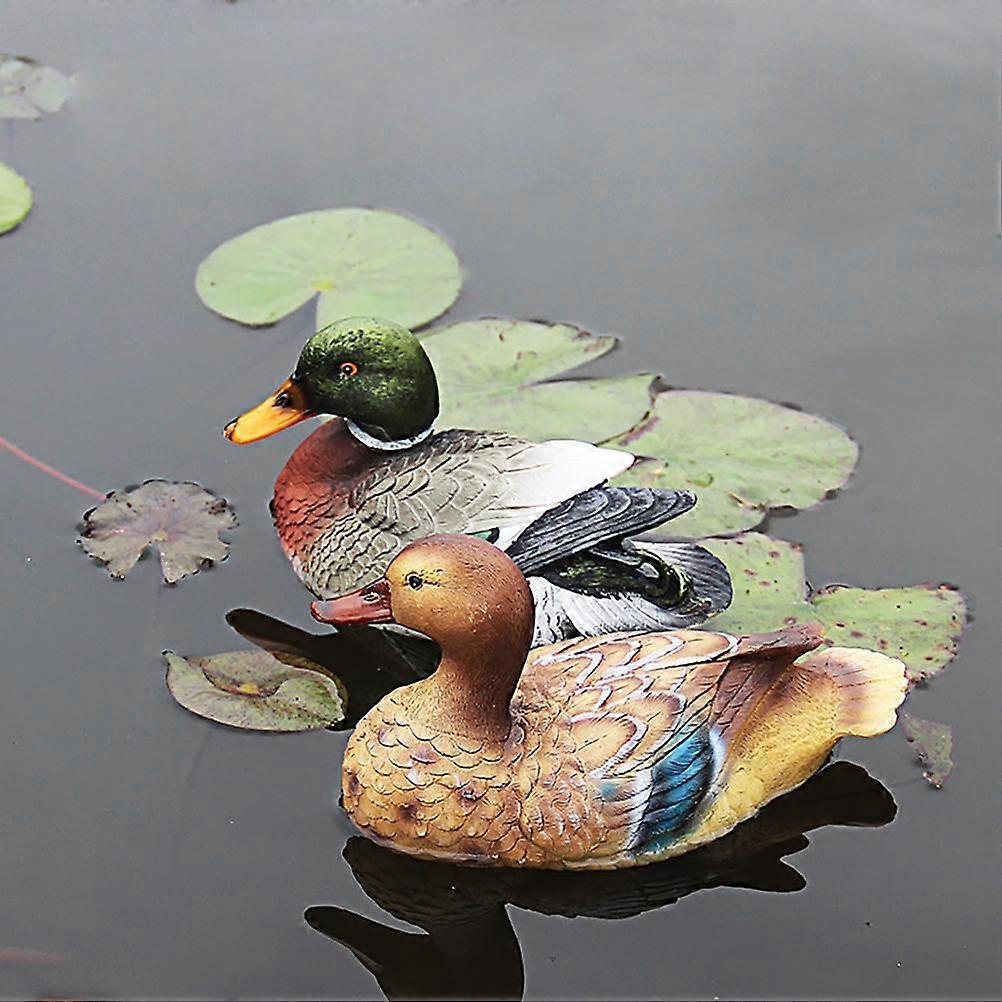 Floating Duck Sculpture for Garden Pond and Pool Decoration - Pond Decor Floating Duck Statue