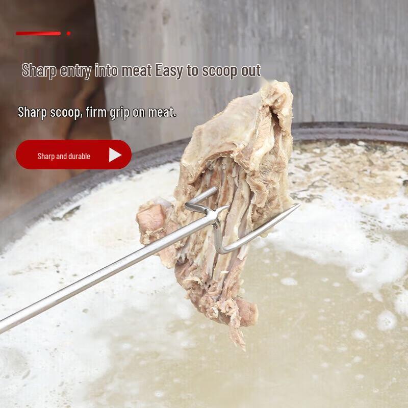 Stainless Steel Long-Handle BBQ Roasting Fork