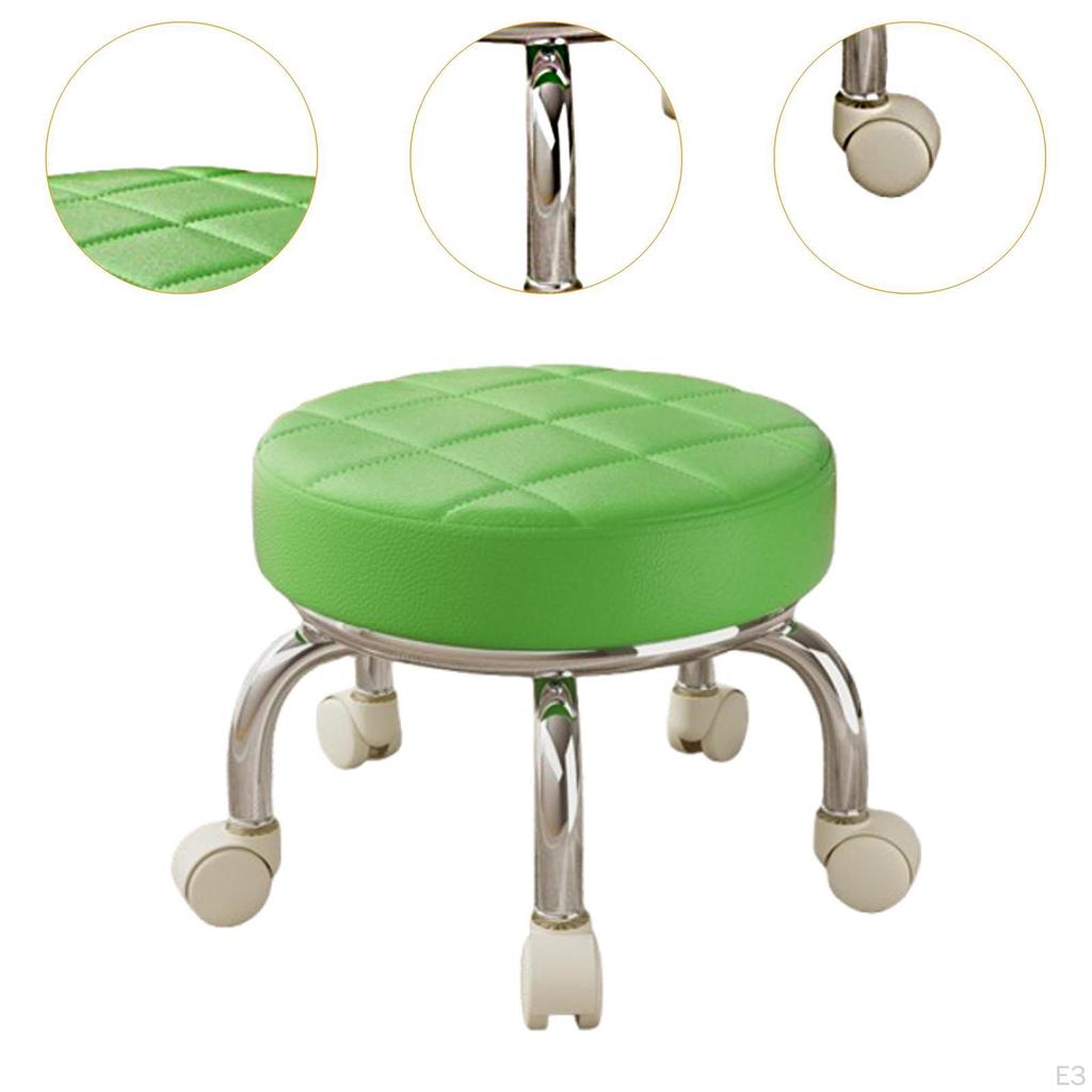 Вращающееся на 360° низкое роликовое сиденье табурета шкив для женщин педикюр тяжелая работа по дому