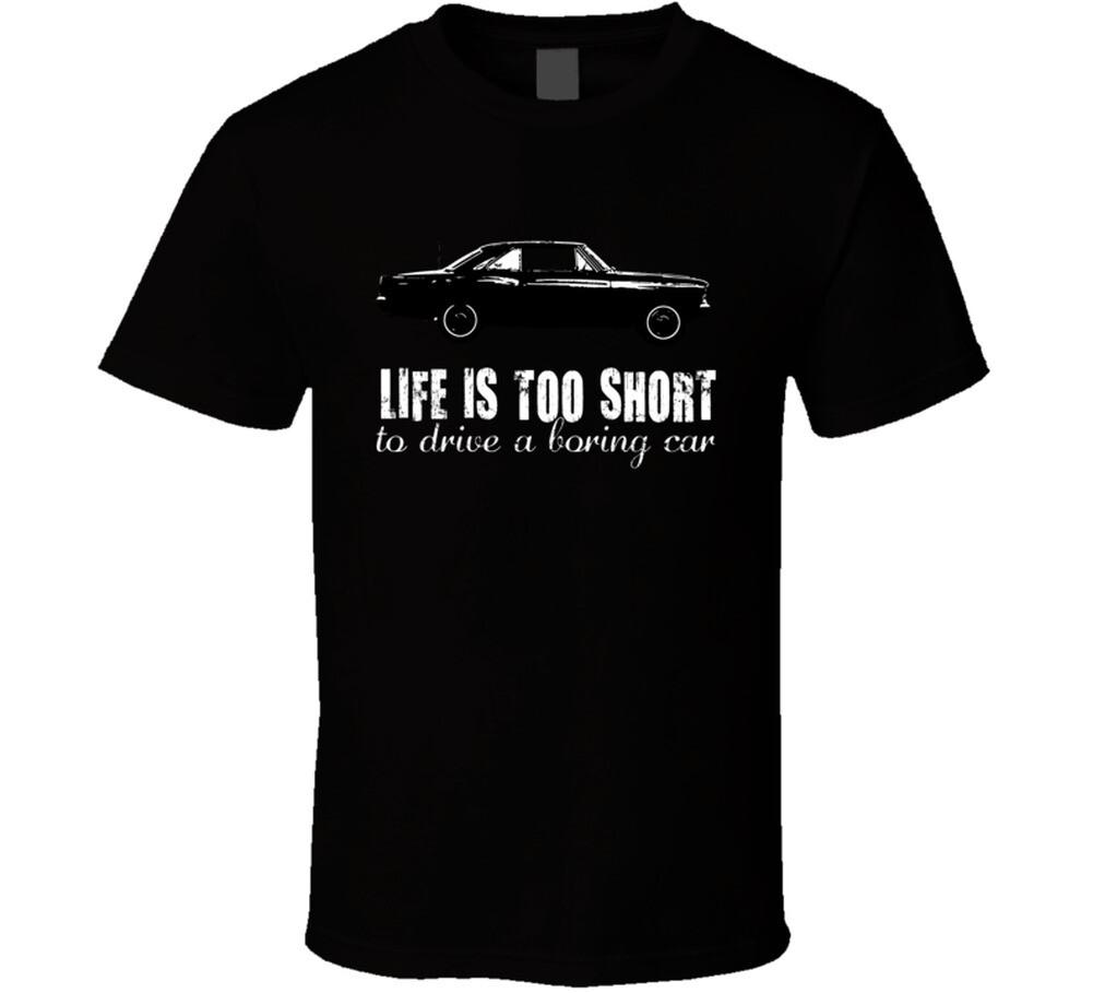 1966 Chevrolet Chevy II Nova SS 327 B&W Жизнь Слишком Коротка Ретро Винтажный Автомобиль