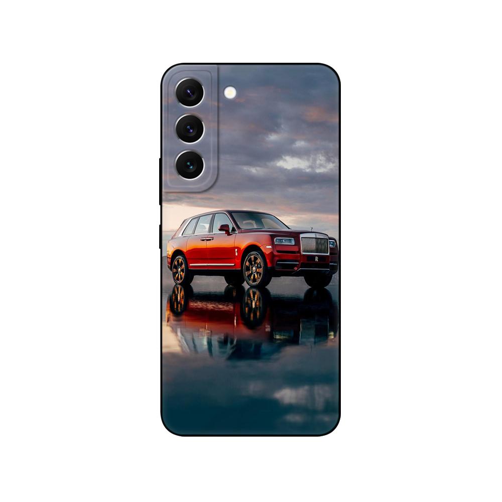 Для Samsung Galaxy S22 | С22+ | Чехол S22 Ultra 5G для Samsung S22 Plus, задняя крышка для телефона, черный чехол из ТПУ, розовый, космический автомобиль в стиле аниме