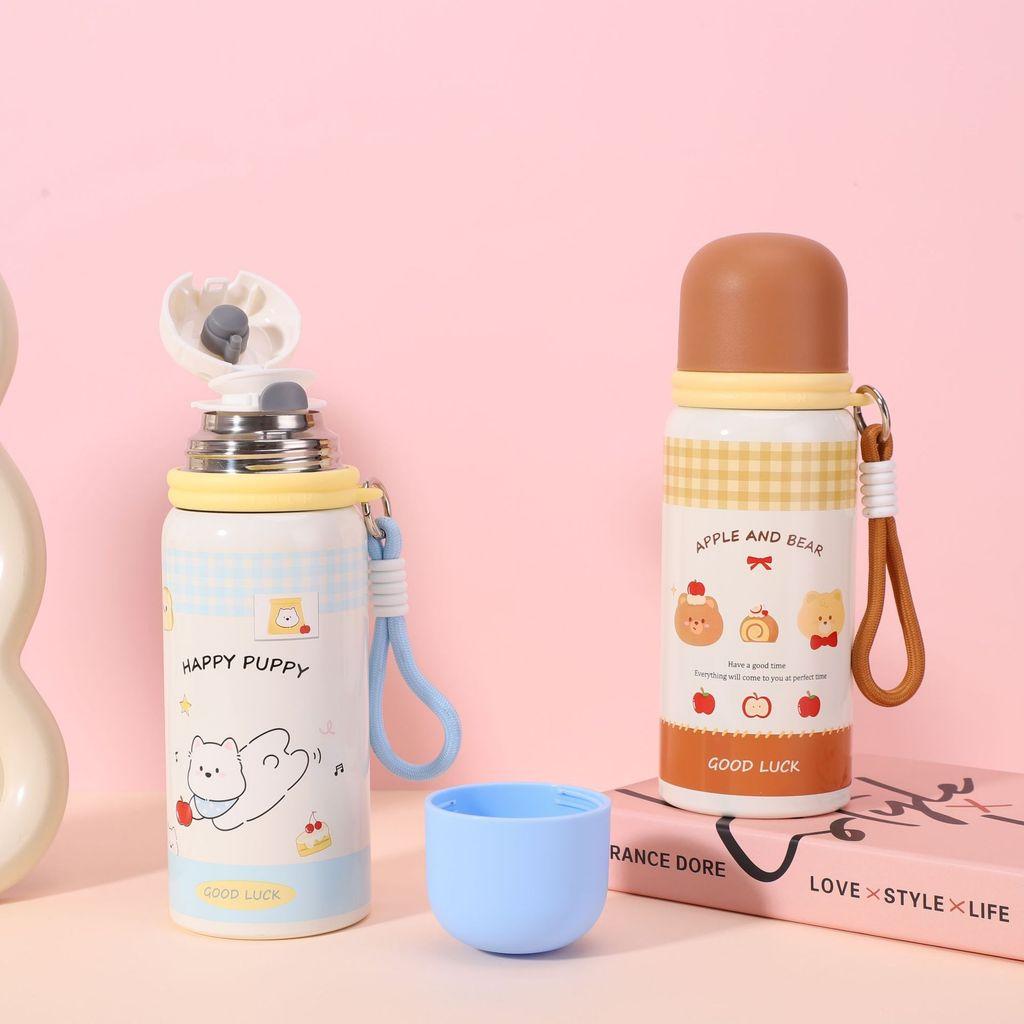 Reusable Stainless Steel Thermos With Vacuum Insulation For School And Travel