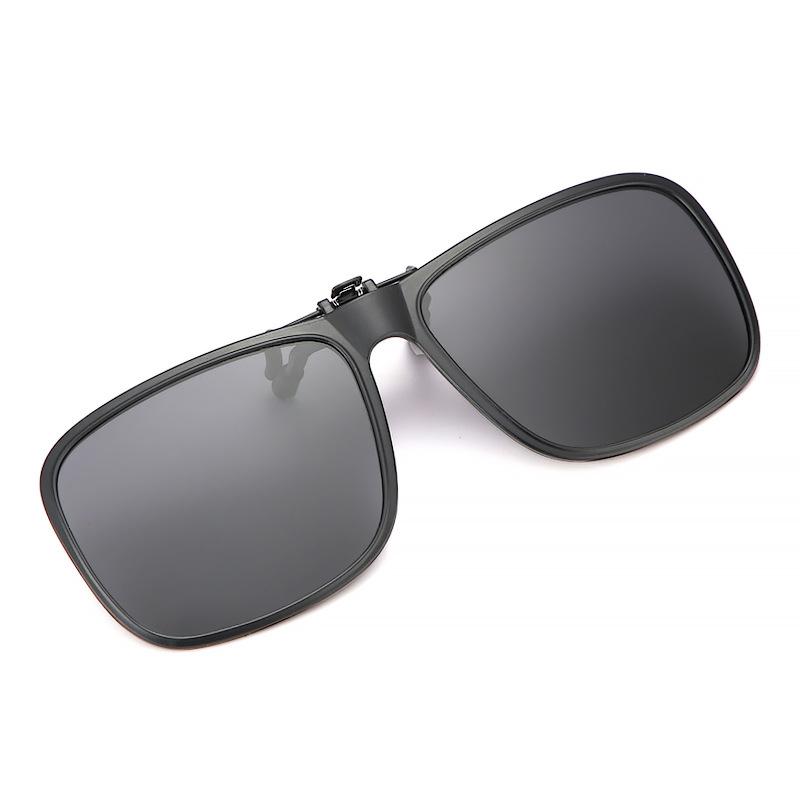 Non-polarized Sunglasses Clip for Men and Women Flip Up Polarized Sun Glasses Driving Night Vision Clip-on Style Fishing Cycling Eyewears