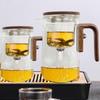 Glass Tea Pot Kettle Infuser 520ML/720ML Teapot Water Separation Inner Magnet One Click Magnetic Switches Tea Filtration Cup Set