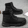 Fashion Men Shoes Spring Autumn Boots Retro Style Ankle Boots Lace Up Casual Boots High-top Shoes for Men Wear-resistant Zapatos Boots