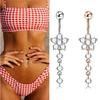 1PCS Drop Body Piercing Dangle Navel Belly Button Bar Barbell Rings