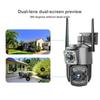 V380 Dual Screen Outdoor Waterproof 6MP Wireless WiFi 4G Surveillance Camera