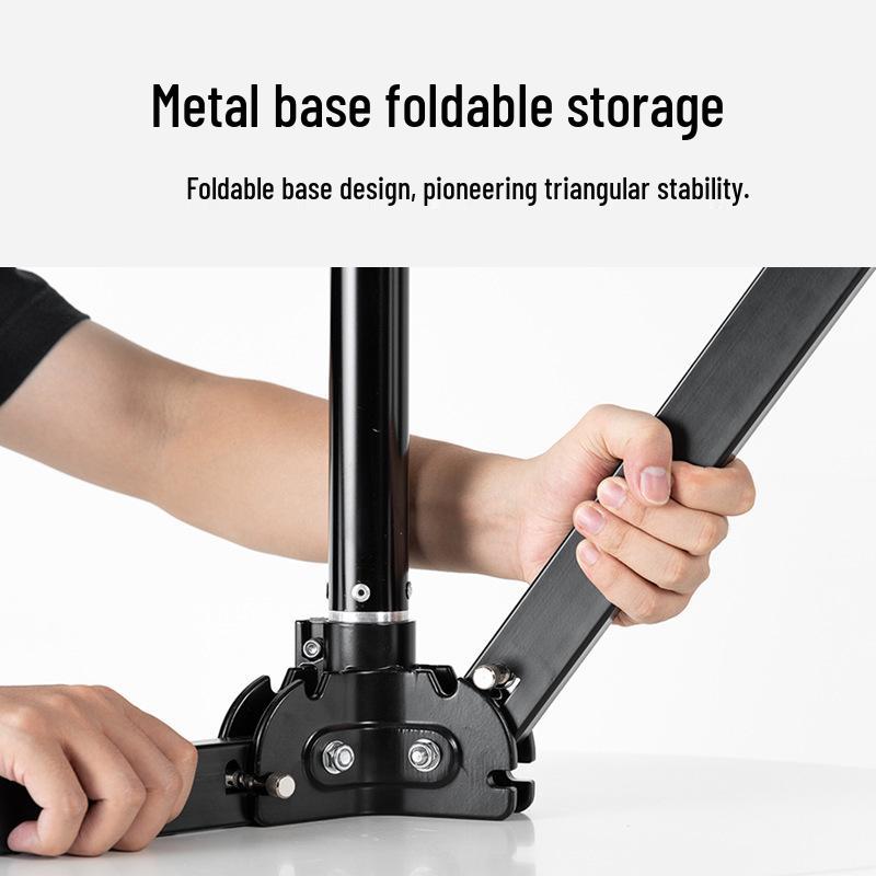 8AMBITFUL Wheeled Light Stand for Live Streaming, Online Classes, and Video Recording with T22 Teleprompter