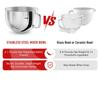 Stainless Steel Professional Dough Hook & Mixing Bowl for 5and 6 Quart Mixer for Kitchenaid 5 Plus and 600 Series Mixer