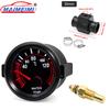 52mm Car Gauge  Water Temp Temperature Gauge 40~120 ℃ With White Backight 26-40MM Water Temp Adapter Joint Pipe