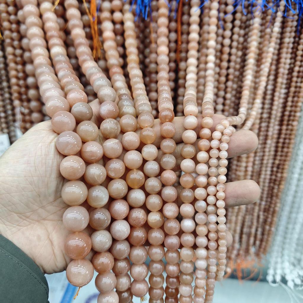 7A Сердолик и Оранжевый Лунный Камень Лабрадорит Круглые Бусины для DIY Украшений и Браслетов