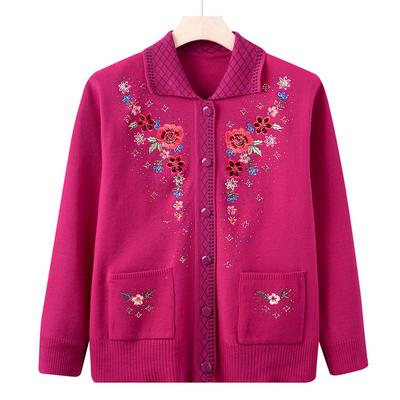 Носите свитера осенью и зимой. Женские кардиганы для беременных. Вязаный трикотаж для 60-летней 70-летней бабушки и осеннее пальто для пожилой женщины.