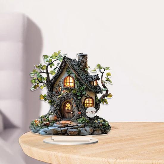 Хэллоуинские украшения 2D акриловые плоские призрачные украшения с подсветкой жуткий ночник украшения для стола дома офиса кафе