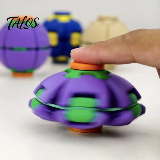 Портативная игрушка от тревоги, 3D-печатный мячик-антистресс, Вращающийся спиннер для пальцев, Игрушки-фиджеты, мячик для снятия стресса, Эргономичный, для офиса и поездок