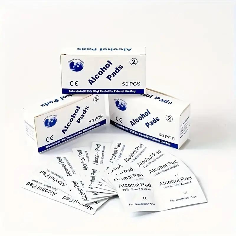 50/100 шт. 75% спиртовая дезинфекционная хлопковая простыня, одноразовая дезинфекционная салфетка для очистки экрана мобильного телефона, стерилизации ушных отверстий, пропитанная спиртом