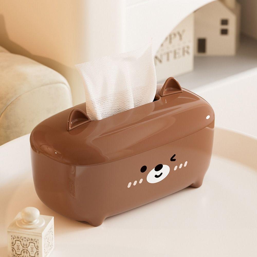 Non-slip Facial Tissue Dispenser Decorative Paper Towel Holder Cute Tissue Box Kitchen Use