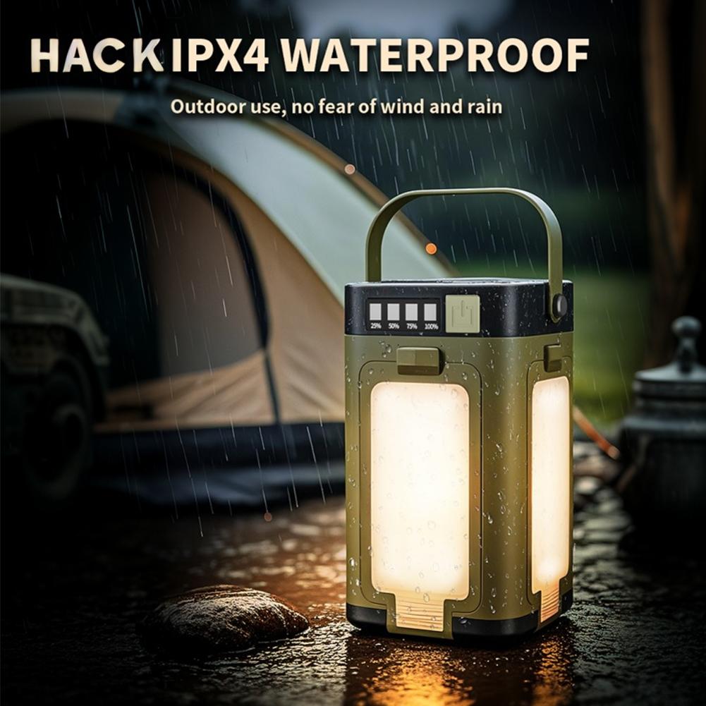 Foldable Camping Light Waterproof Rechargeable Lantern Solar Camping Lantern LED Tent Light for Camping Hiking Fishing