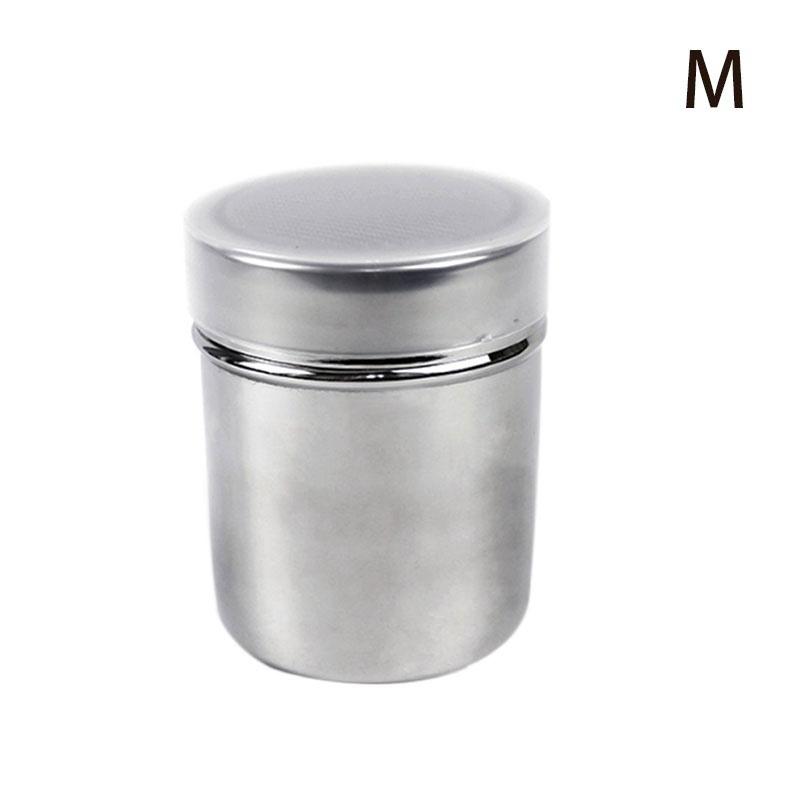 1Pcs Flour Salt Sifter Icing Sugar Stainless Steel Mesh Shaker Dredger Cocoa Chocolate Powder Shaker