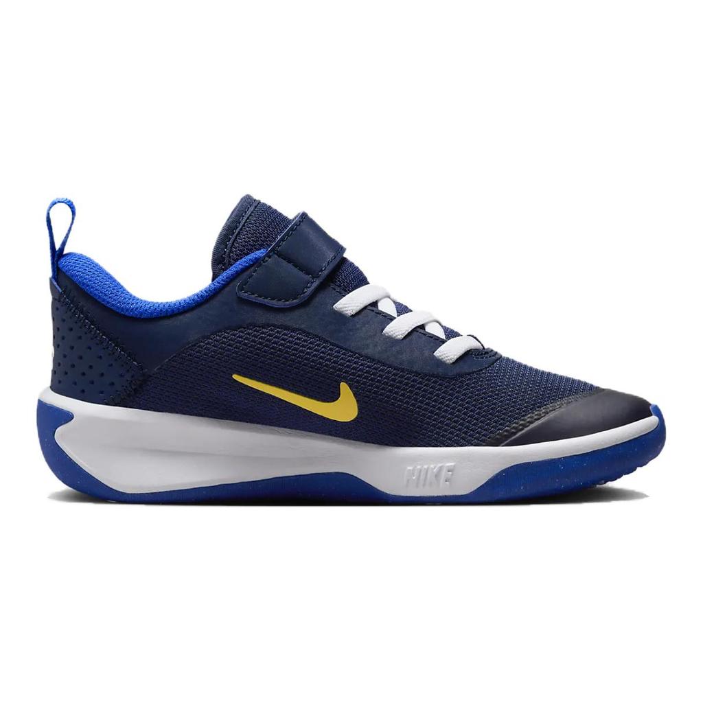 Nike Кроссовки Omni Multi-Court PS Midnight Navy Saturn Gold для детей, синие, белые, гипер-королевские DM9026-404