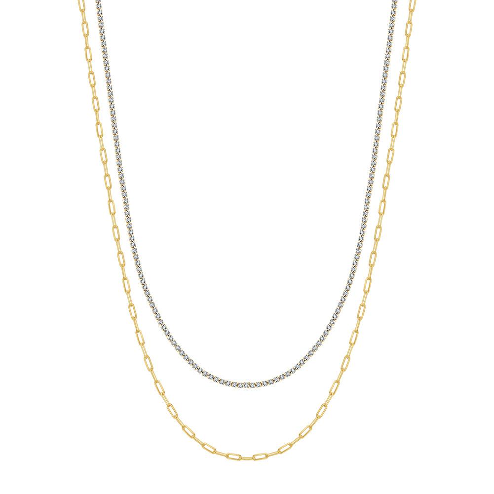 2026 S925 Silver Sparkling Double-Layer Pin Chain Necklace for Women, Lightweight Luxury, Niche High-End Feel Choker