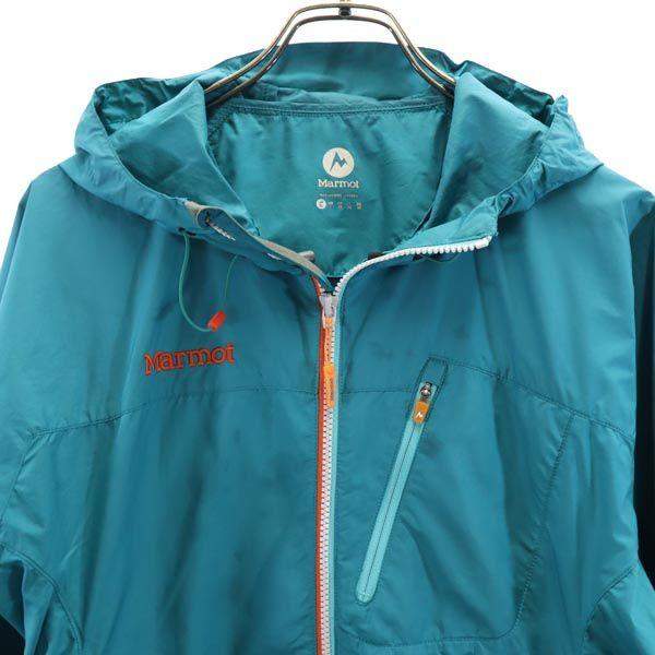 Marmot На открытом воздухе Толстовка на молнии с длинным рукавом XL Синий логотип Мужская Б/У