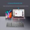 Складная Bluetooth-клавиатура, перезаряжаемая портативная мини-USB-беспроводная клавиатура с сенсорной панелью для планшетов Android IOS, синхронизация 3-х устройств