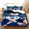 Anime Bluelock Duvet Cover Set 2-3Pcs Pillowcases For Bedroom Home Decor  Polyester Bedding Set Twin Full Queen King Size