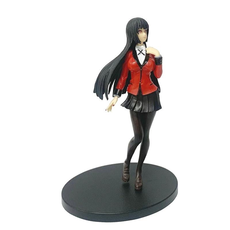 17Cm/6.69In Kakegurui Anime Figure Jabami Yumeko Pvc Action Figure Collectible Model  Ornaments Desktop Decoration Toy Gifts