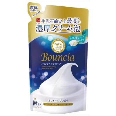 Bouncia Гель для душа Белый мыльный аромат Сменный блок 360 мл Набор из 5 штук