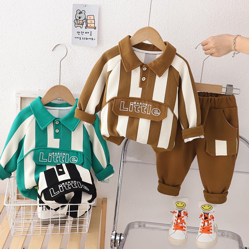 Модный детский спортивный костюм-двойка для весны и осени 2023 - Стильная спортивная одежда для детей