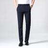 Shanshan Men's Business Casual Straight-Leg Silk Blend Pants