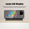 Projection Alarm Clock Digital Clock with 180 Degrees  Rotatable Projector Clear Colorful Large LED Display