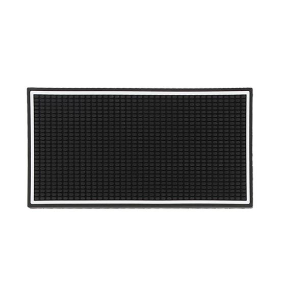 Противоскользящий коврик для бара с белой каймой, защита от пролития напитков, защита барной столешницы для домашней кухни