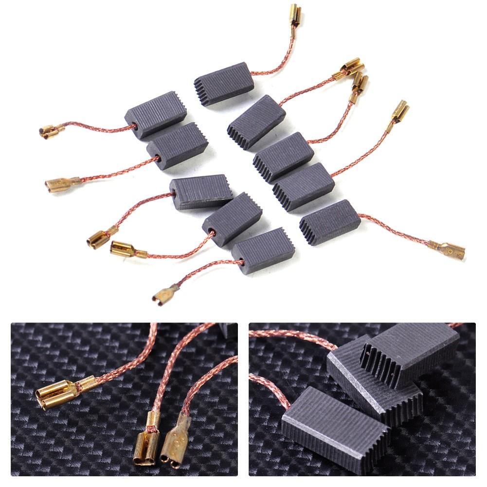 10Pcs 5mm*8mm*15mm Motor Carbon Brushes Set For Electric Drill Angle Grinder