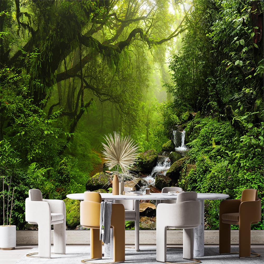 3d Forest Wallpaper Natural Scenery Forest Wall Murals Bedroom Living Room Mural