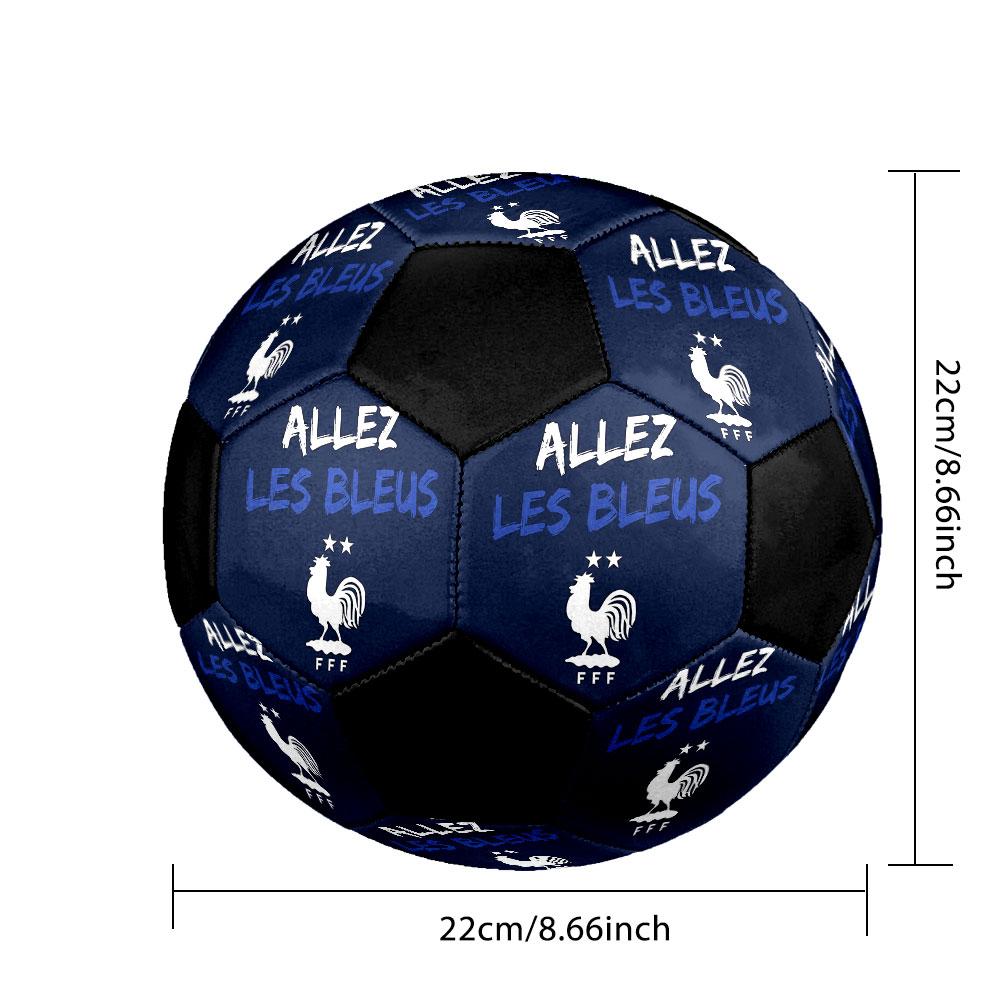 1pc France National Football Team Soccer Ball Size 5 Indoor Soccer Ball Fashion Colorful Backyard Game - Great For Sports Fans Gift HE29