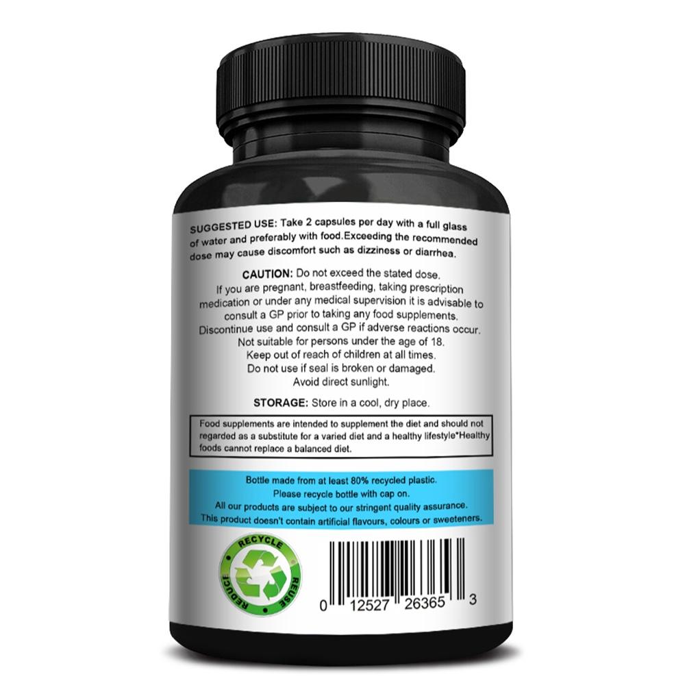 Bunkell Magnesium Glycinate Capsules, 1040mg, Elemental Magnesium 208mg, 120 Caps