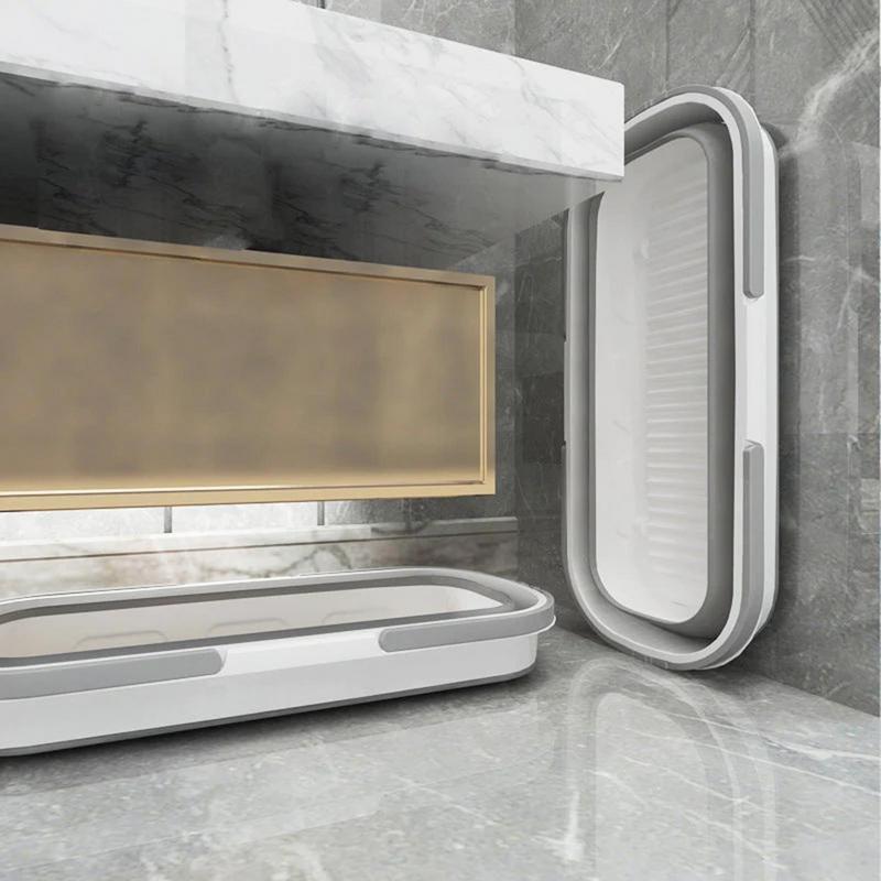 Складное ведро, ведро для швабры, переносное складное ведро с колесом, многофункциональная складная раковина, предметы домашнего обихода для кемпинга и автомобиля