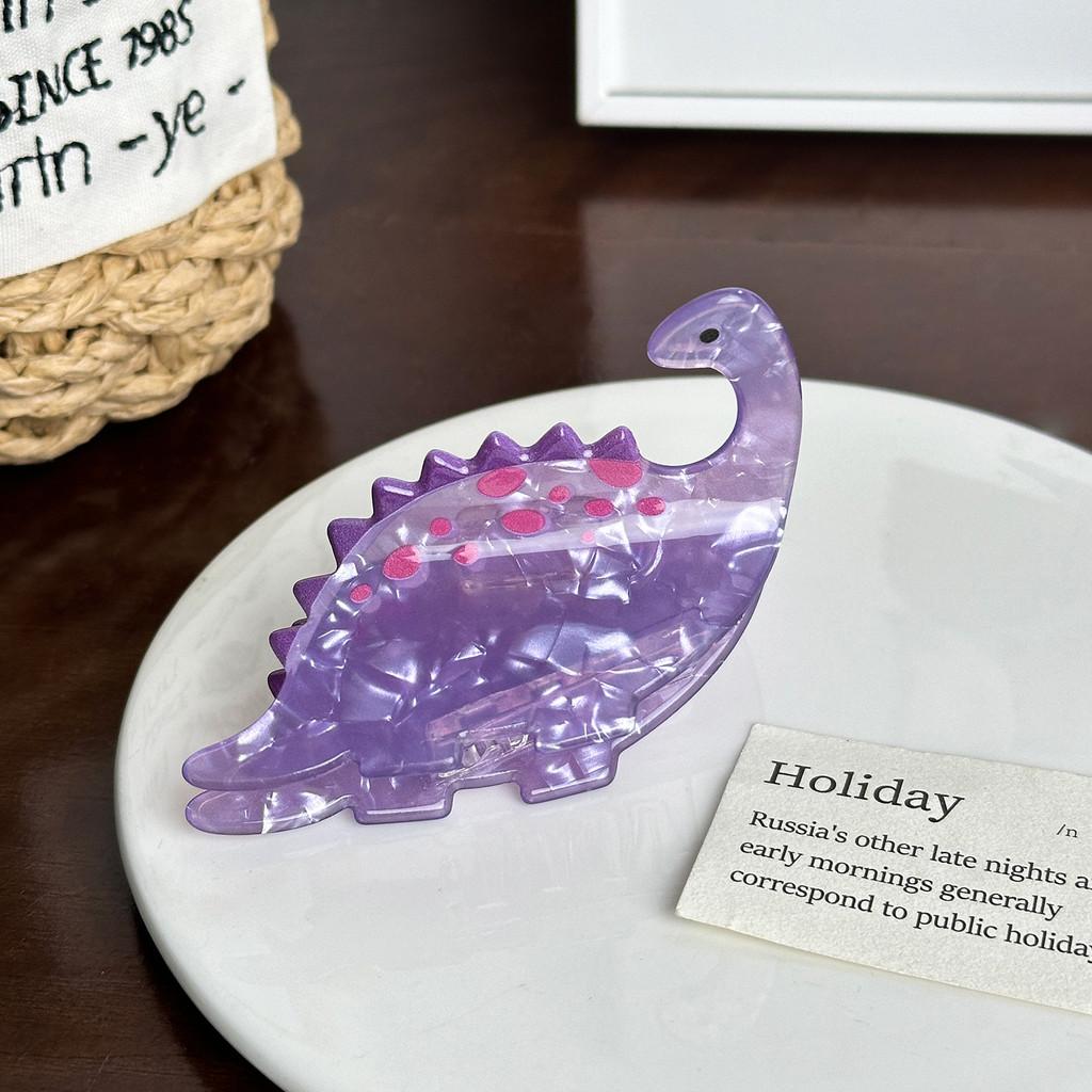 Dinosaur Cute Acrylic Hair Clip With Unique Colorful Options For Hairstyles Trendy