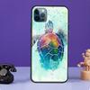 Чехол с рисунком милых черепах для iPhone 13 11 14 Pro Max 12 mini, полный чехол для iPhone XR XS Max X 7 8 Plus SE 2020