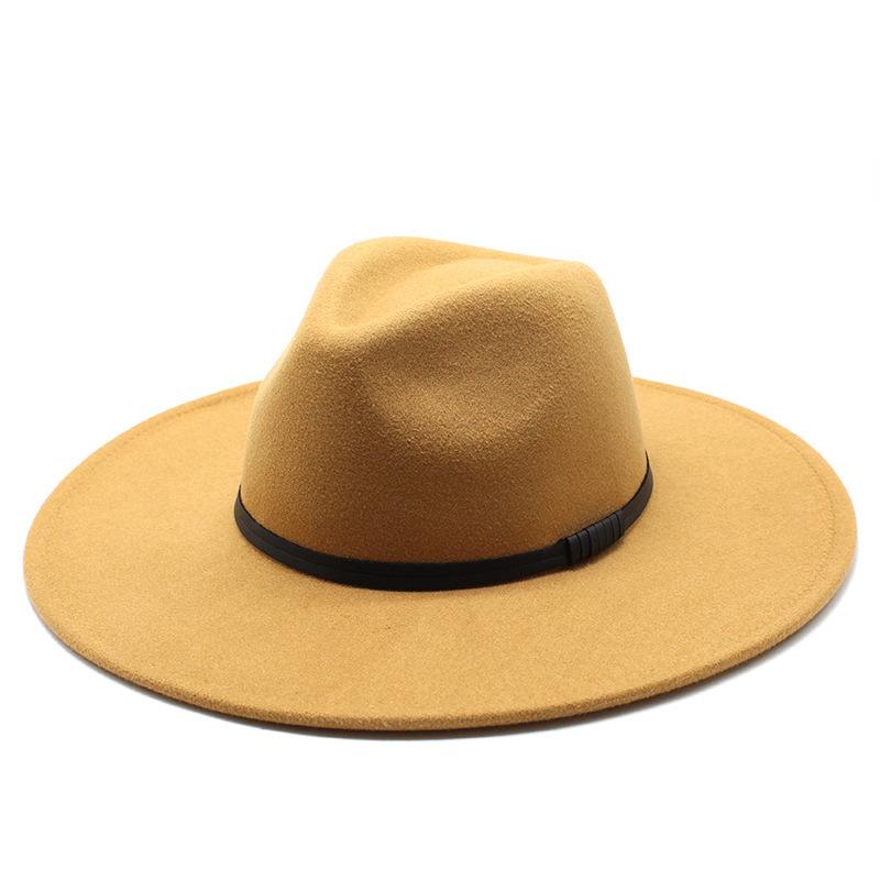 Шерстяная шляпа-цилиндр в стиле джаз с большими полями, 9,5 см, для мужчин и женщин, персиковый топ в форме сердца, черный цилиндр, фетровая шляпа