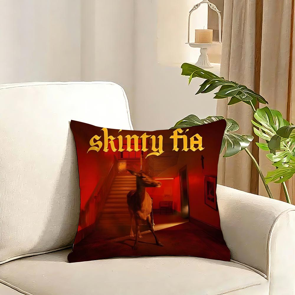 Band FFontaines D C Romance Cushion Cover Reversible Plush Pillow Cover Soft Fluffy Home Decor for Sofa Bedroom