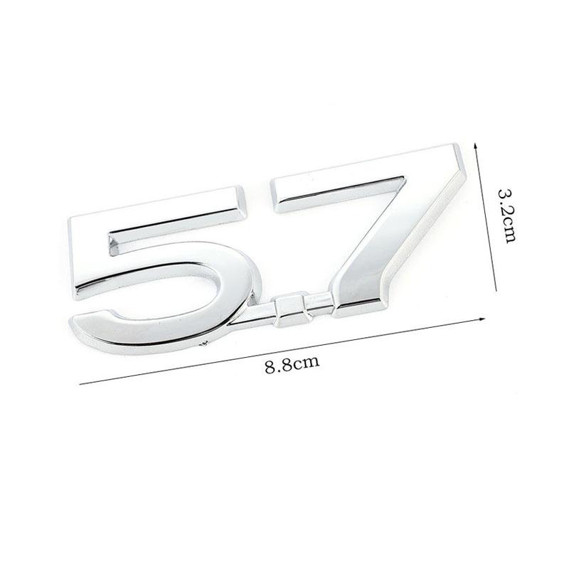 Car Sticker Emblem Badge Trunk Decals 5.7 LITER HEMI Logo Front Hood Grille for Jeep Dodge Ram 1500 2500 3500 Challenger Charger
