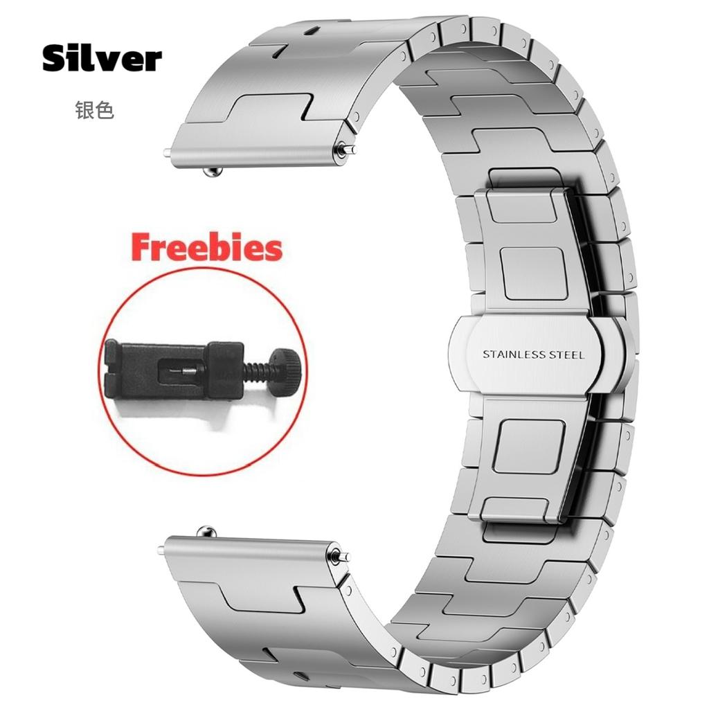 22 мм роскошный титановый ремешок для Samsung Galaxy Gear S3 STitanium сплав ремешок металлический браслет для Huawei GT5 5Pro 4 3 2e 46MM Correa
