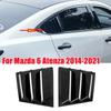 For Mazda 6 Atenza 2014-2025 Car Rear Louver Window Side Shutter Cover Trim Sticker Vent Scoop ABS Carbon Fiber Accessories Auto