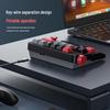 Механическая Мини-клавиатура с Красными Переключателями Hot-Swappable и Проводным Подключением TYPE-C для Игр, Офиса и Финансового Использования.